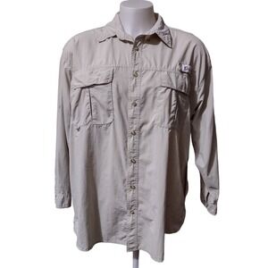 Fishing Shirt Mens 2XL World Wide Sportsman Angler Long Sleeve Pockets Mesh Fish